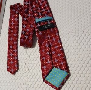Ted Baker Red and Blue Geometric Tie